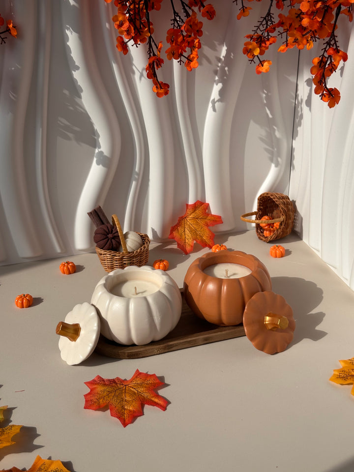 BOUGIE "CITROUILLE DORE"