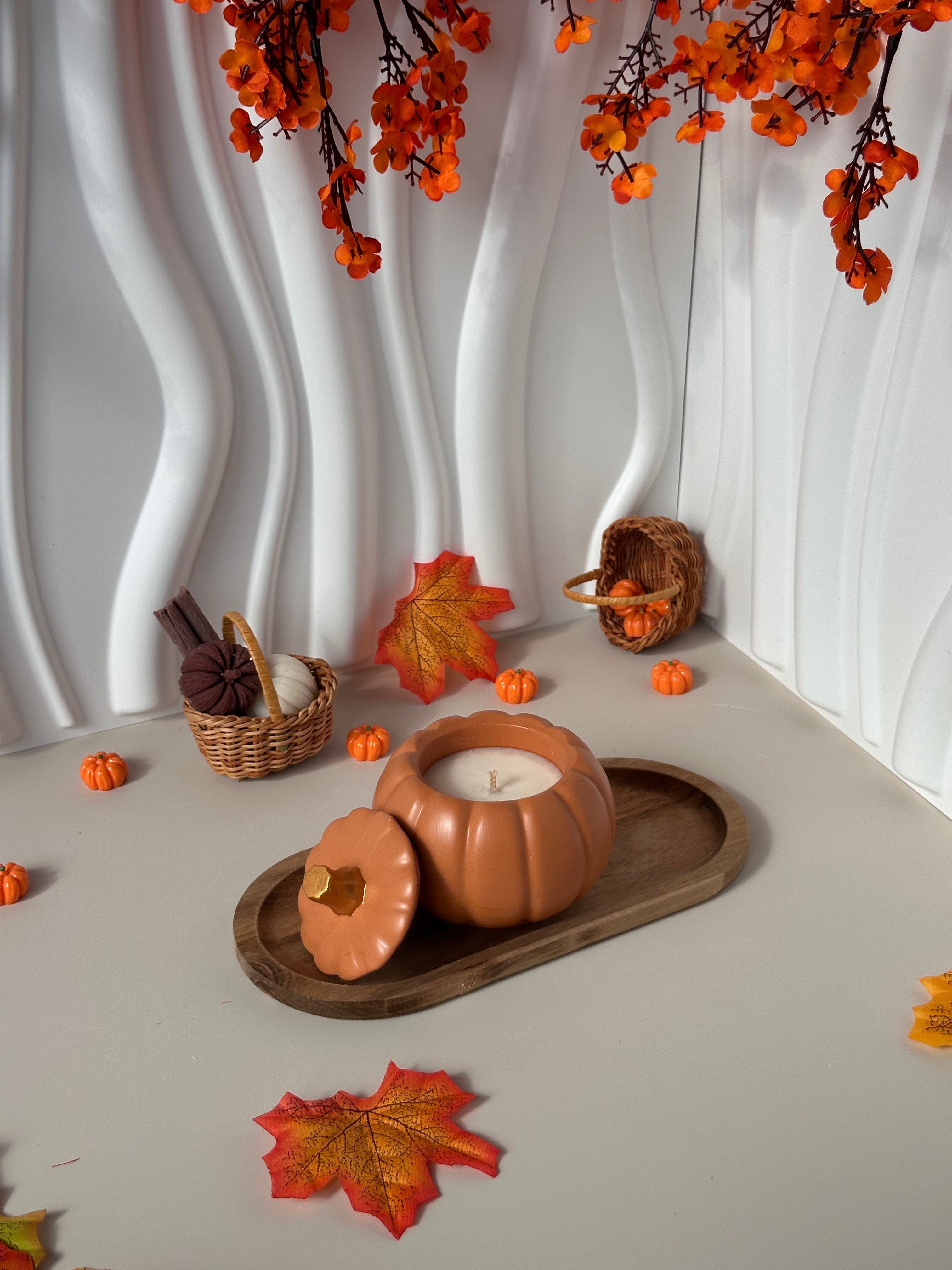 BOUGIE "CITROUILLE DORE"