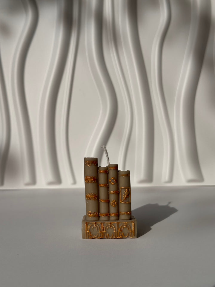 BOUGIE "LIVRES ANCIENS"